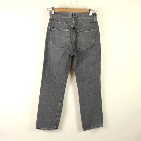 Agolde Ripley Grey straight leg Button up jeans size 23 - Picture 5 of 7